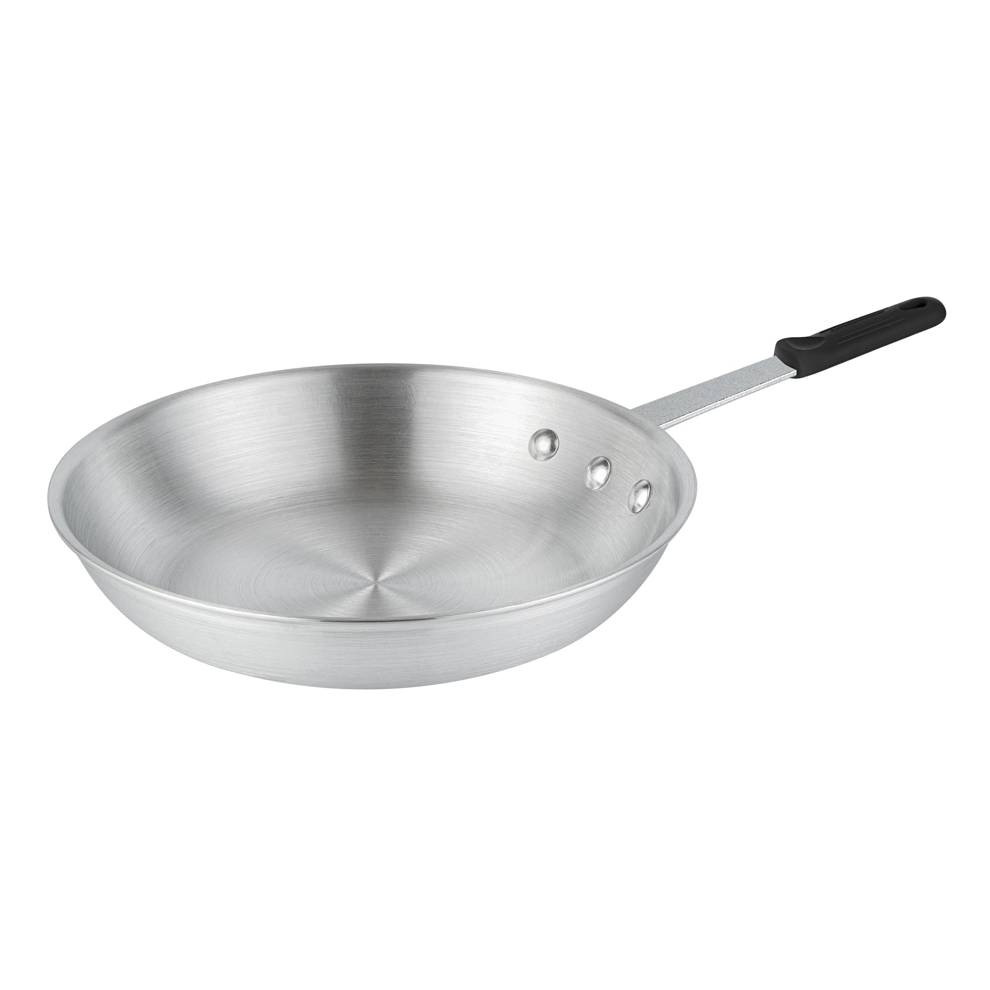 Met Lux 1 Aluminum 10" Fry Pan and 1 Black Silicone Pan Handle Sleeve