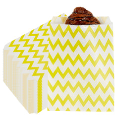 Rectangle Yellow Paper Bag - Zig Zags - 7