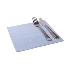 Luxenap Square Blue Denim Paper Napkin - Air Laid - 15 3/4