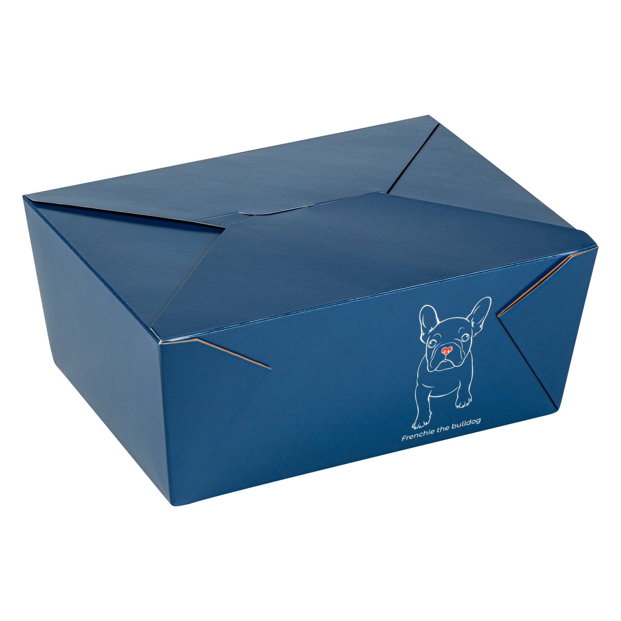 Bio Tek 98 oz Frenchie Paper #4 Bio Box Take Out Container - 8 1/2" x 6 1/4" x 3 1/2" - 200 count box