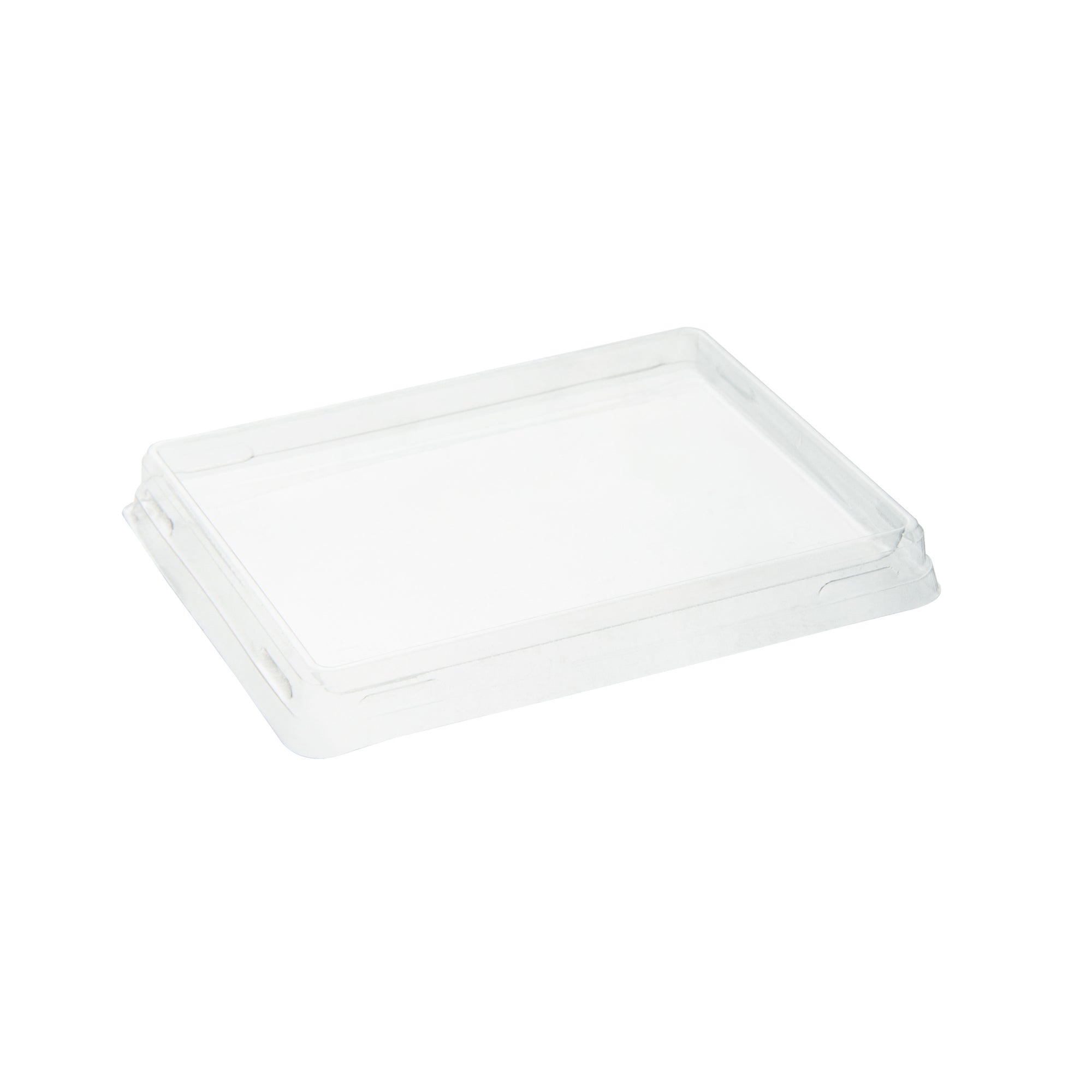 Cafe Vision Rectangle Clear Plastic Lid - Fits Small Click Lock Container - 200 count box