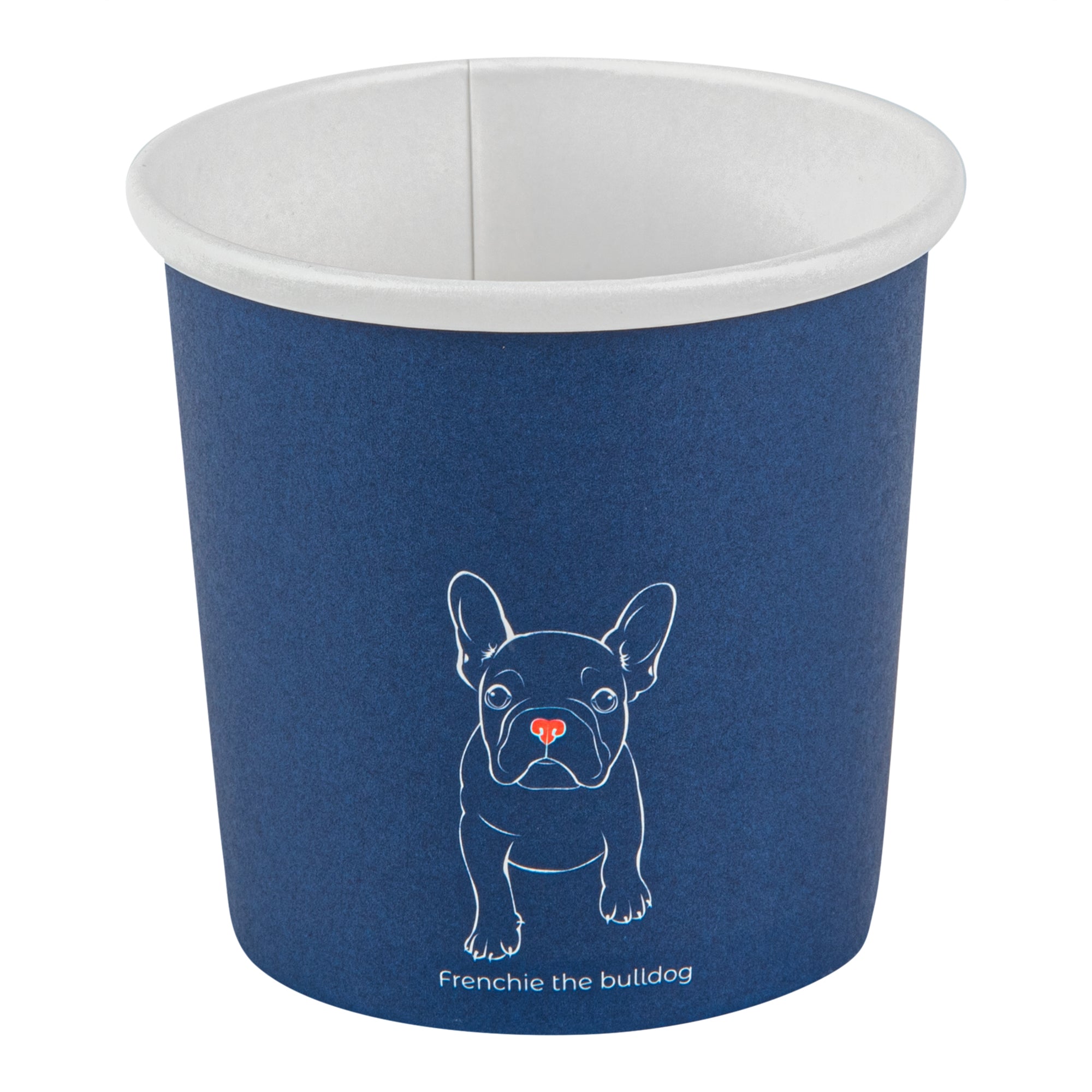 Bio Tek 12 oz Round Frenchie Paper Soup Container - 3 1/2" x 3 1/2" x 3 1/2" - 200 count box