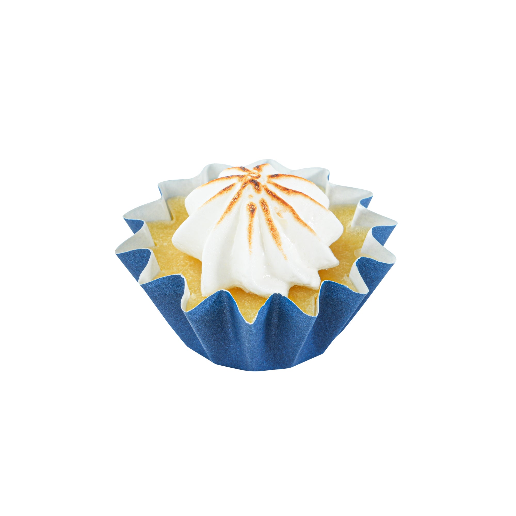 Panificio 0.4 oz Midnight Blue Floral Paper Mini Baking Cup - Flared - 2" x 2" x 1/2" - 200 count box