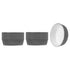 Panificio 4 oz Round Gray Paper Baking Cup - Ridged - 3 1/2" x 3 1/2" x 1" - 200 count box