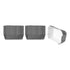 Panificio 5 oz Elliptical Gray Paper Large Baking Cup - Ridged - 4 1/2" x 2 1/2" x 1 1/4" - 200 count box