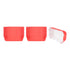 Panificio 5 oz Elliptical Red Paper Large Baking Cup - Ridged - 4 1/2" x 2 1/2" x 1 1/4" - 200 count box