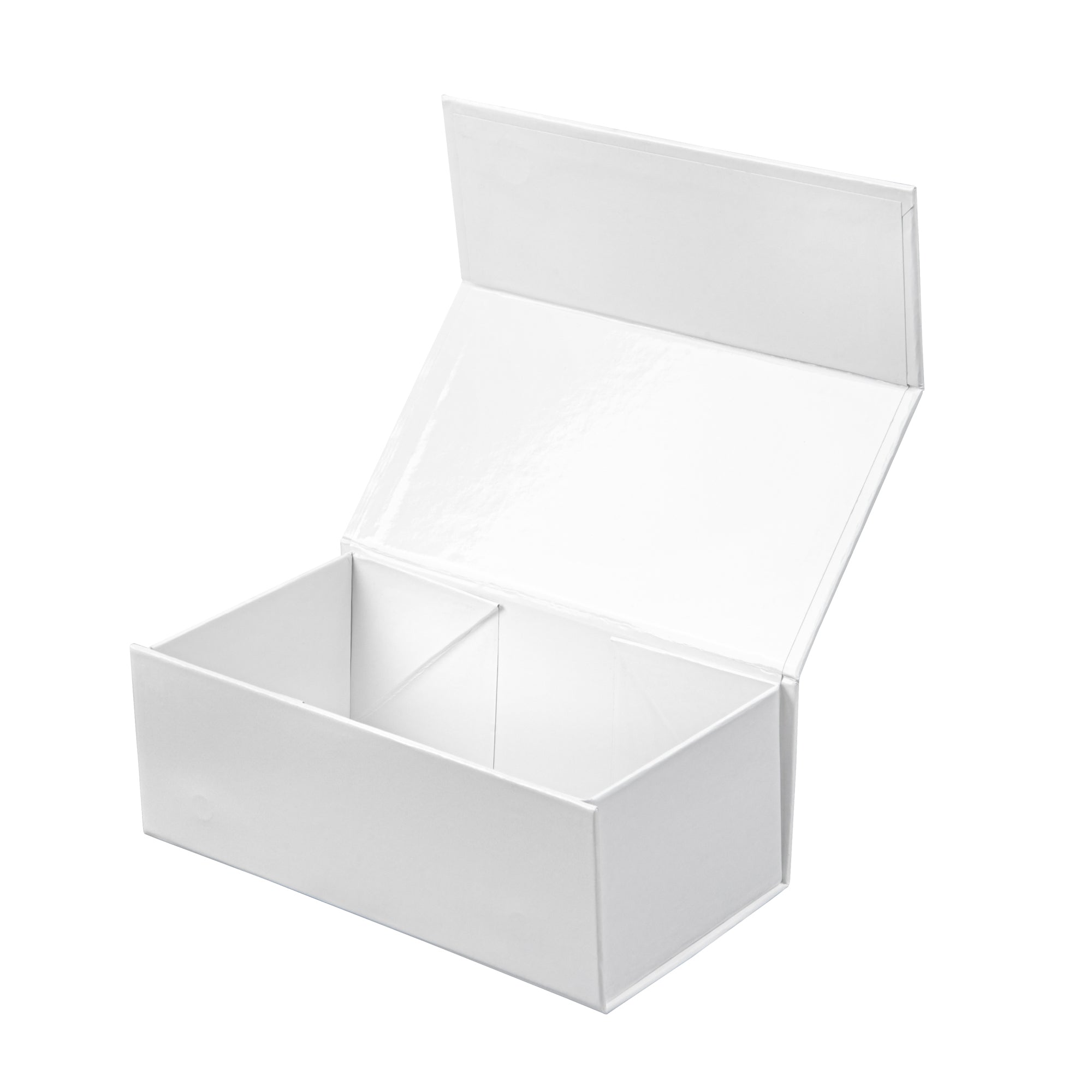 Rectangle White Paper Small Tic Tac Box - Magnetic - 7" x 4" x 2 3/4" - 10 count box