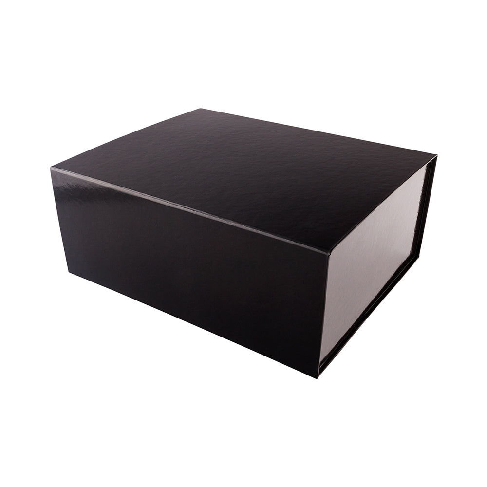 Rectangle Black Paper Extra Large Tic Tac Box - Magnetic - 12" x 10" x 5" - 10 count box