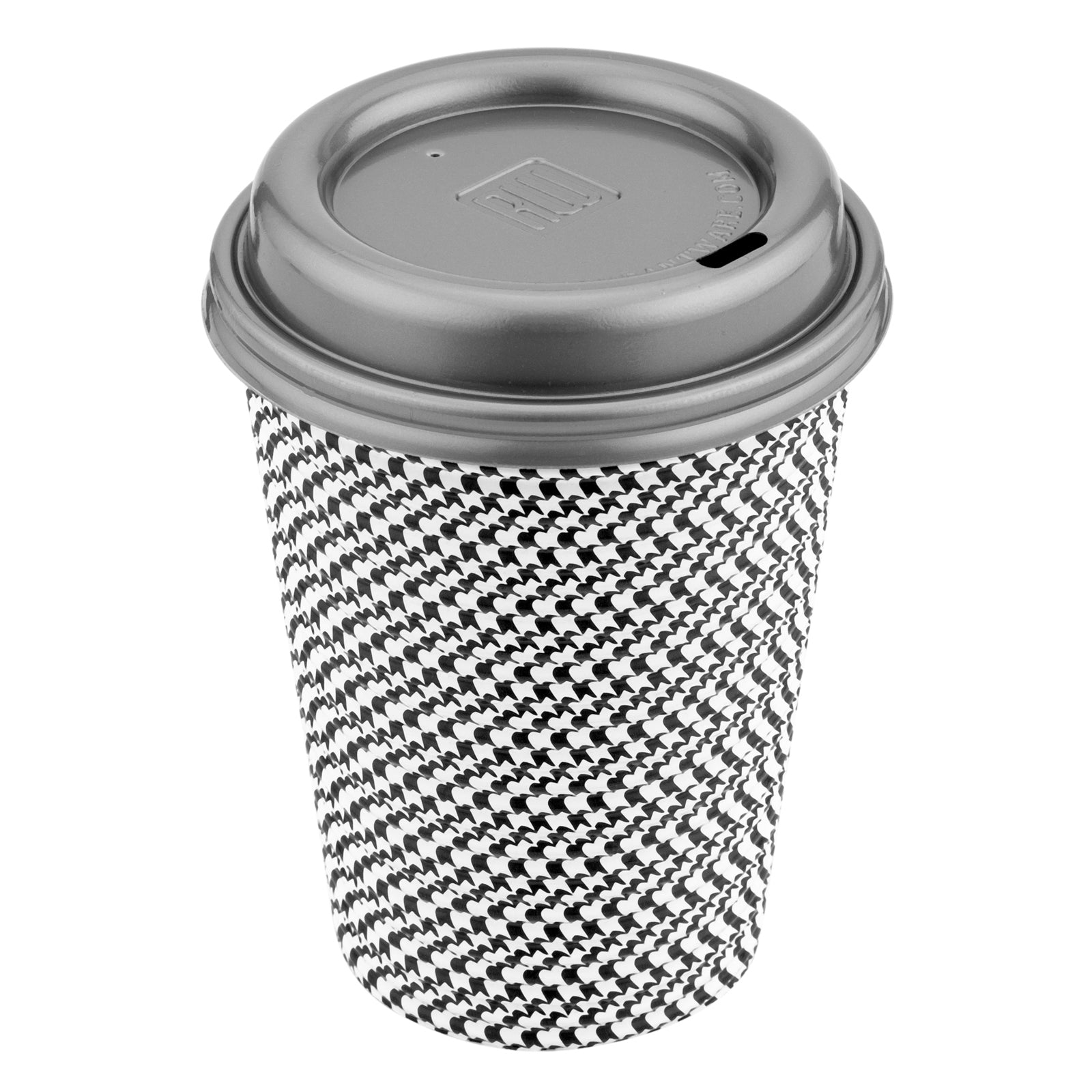 Restpresso Pewter Gray Plastic Coffee Cup Lid - Fits 8, 12, 16 and 20 oz - 500 count box