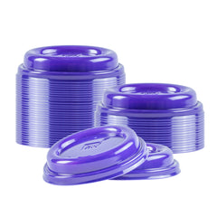 Restpresso Purple Plastic Coffee Cup Lid - Fits 8, 12, 16 and 20 oz - 500 count box