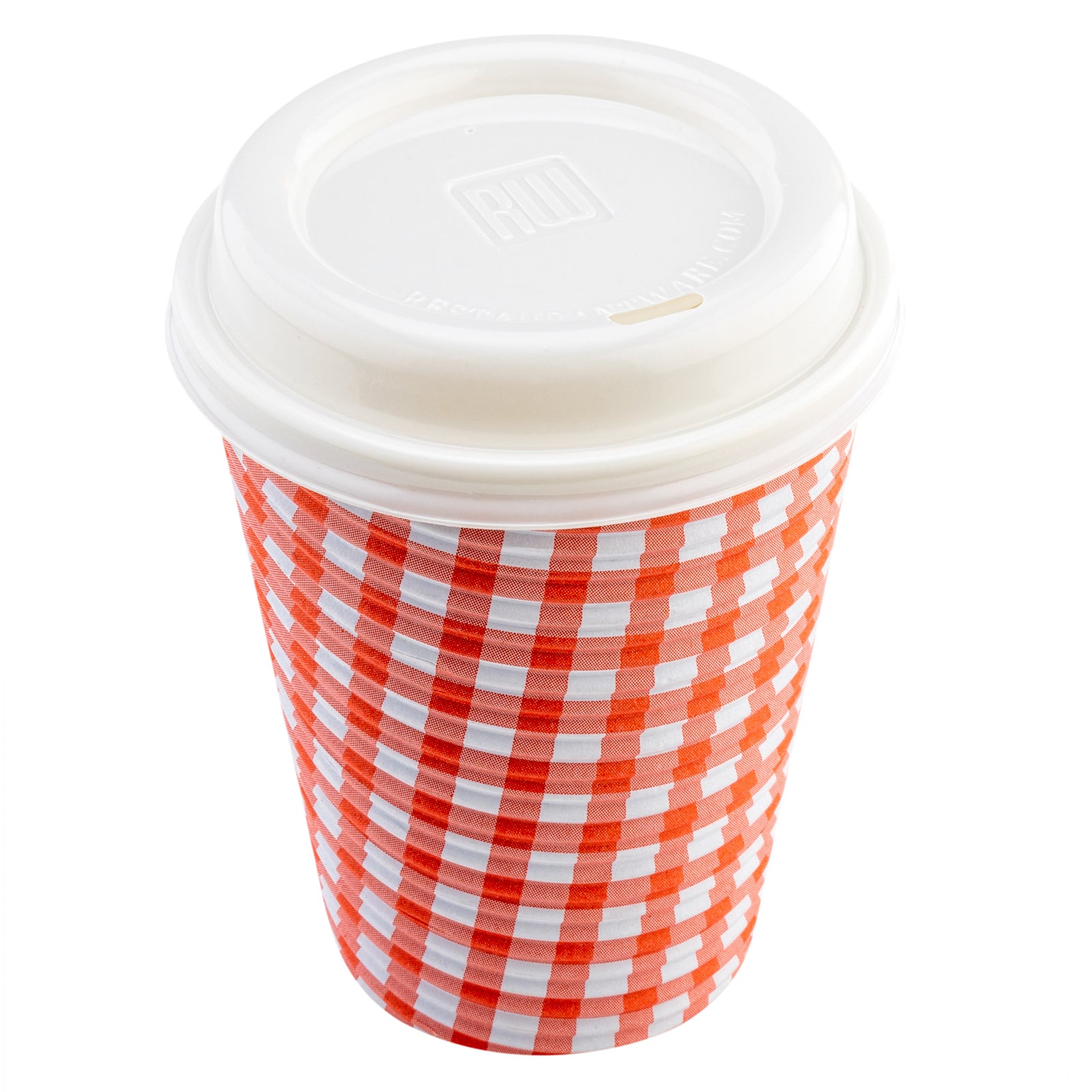 Restpresso White Plastic Coffee Cup Lid - Fits 8, 12, 16 and 20 oz - 500 count box