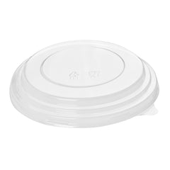 Bio Tek Take Out Container Round Clear Plastic Lid - Fits 25 oz - 200 count box