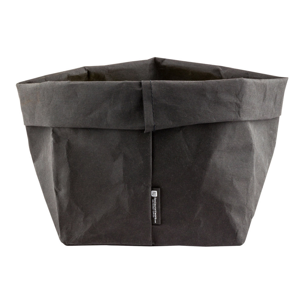 DuraLux Black Paper Washable Bag - 7 3/4" x 7 3/4" x 9 3/4" - 1 count box