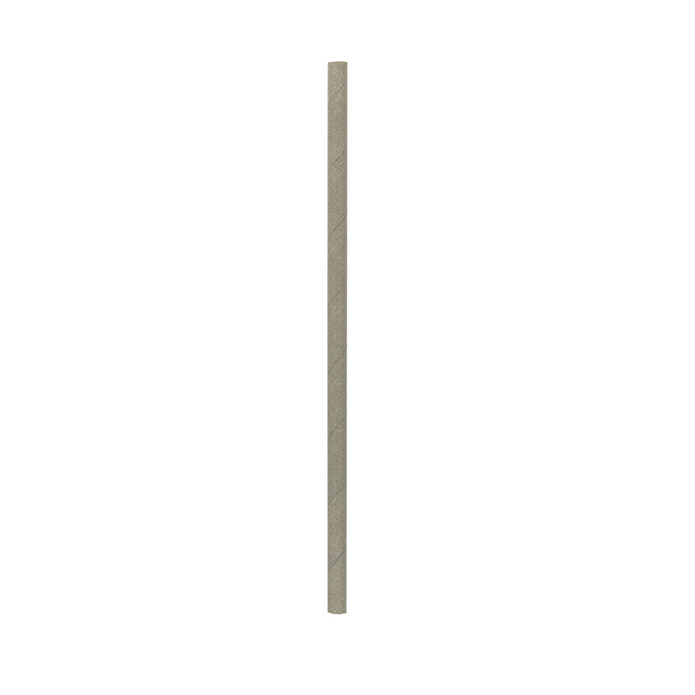 Silver Paper Straw - Biodegradable, 6mm - 7 3/4" - 100 count box