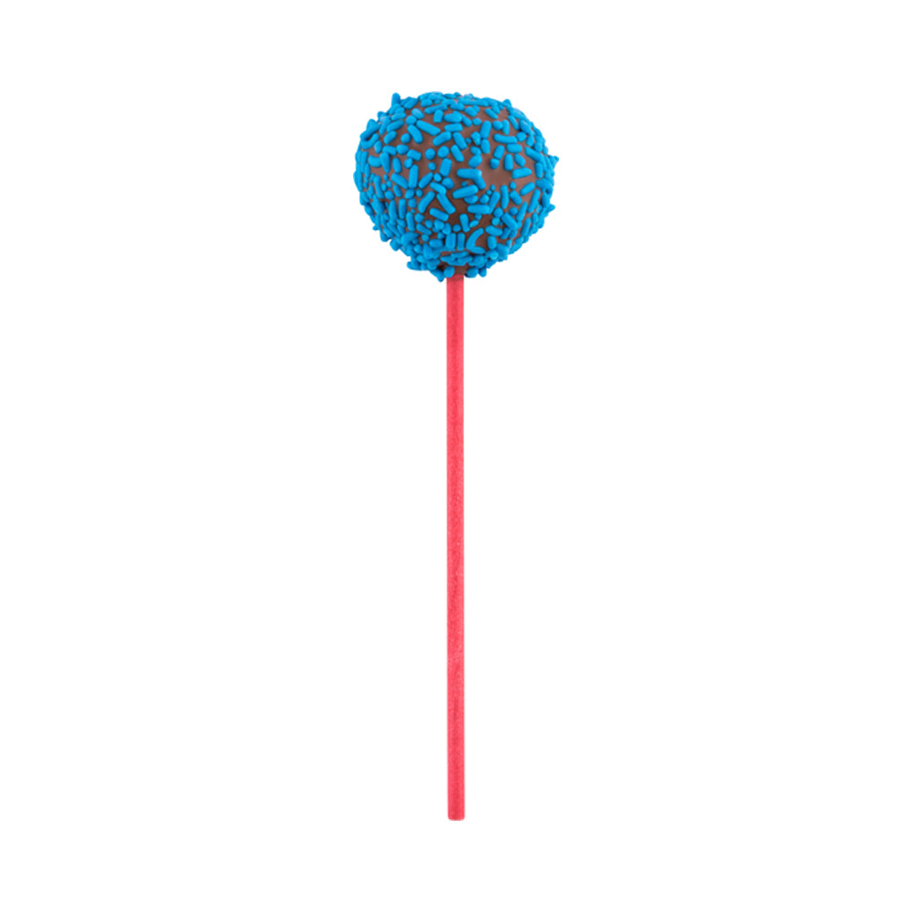 Red Paper Cake Pop and Lollipop Stick - Biodegradable - 6" x 5/32" - 100 count box