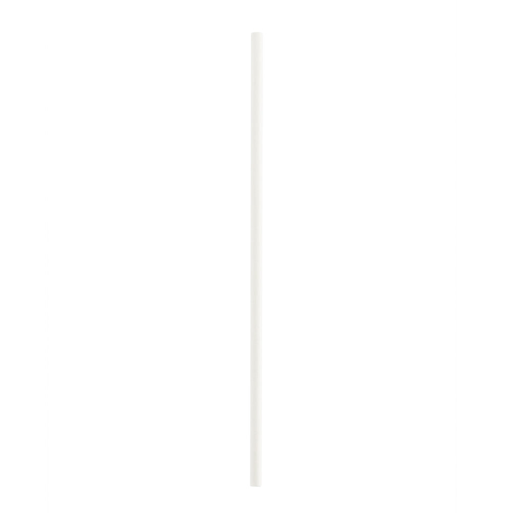 White Paper Coffee Stirrer and Lollipop Stick - Biodegradable - 6" x 5/32" - 100 count box