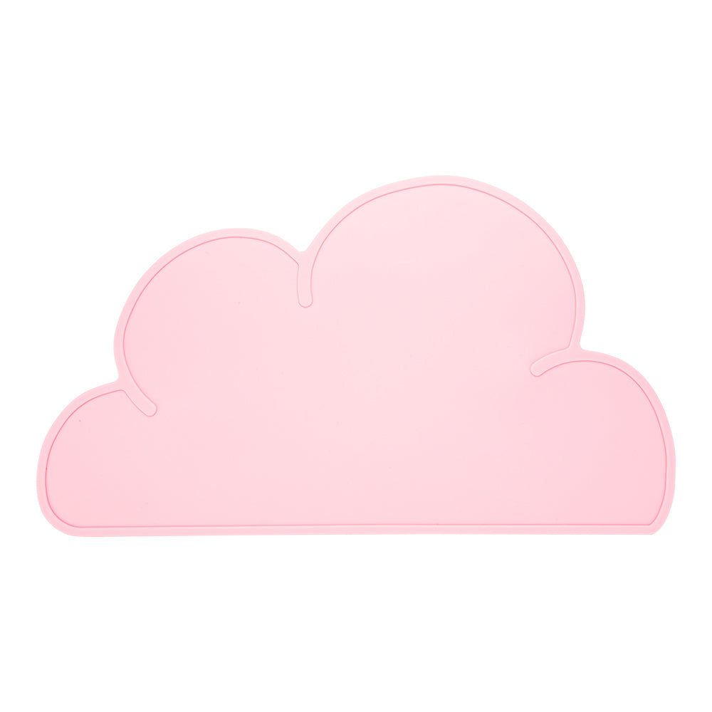 RW Kids Pink Silicone Cloud Placemat - Non-Slip - 18 3/4" x 10 1/2" - 1 count box