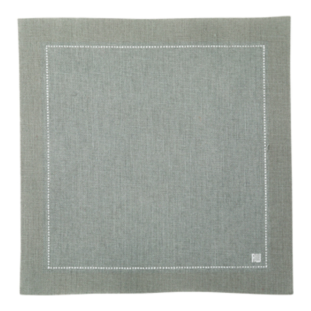 Napluxe Square Gray Cotton Cocktail Napkin - Organic, Disposable - 4 1/2" x 4 1/2" - 500 count box