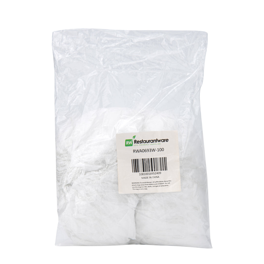 Clean Tek Professional White Disposable Beard Cover - 19" - 1000 count box