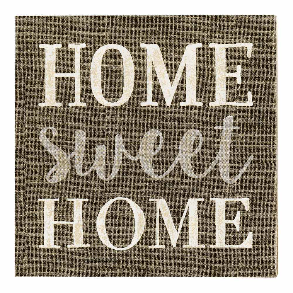 Dark Gray Paper Luncheon Napkin - Home Sweet Home - 13" x 13" - 500 count box