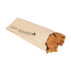 Bag Tek Kraft Paper Printed Foil Bag - Pint Size, Bon Appetit - 4 1/2