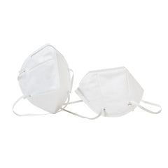 Clean Tek Professional White KN95 Respirator Face Mask - 5-Layer Filtration, Adjustable Nose Clip - 6