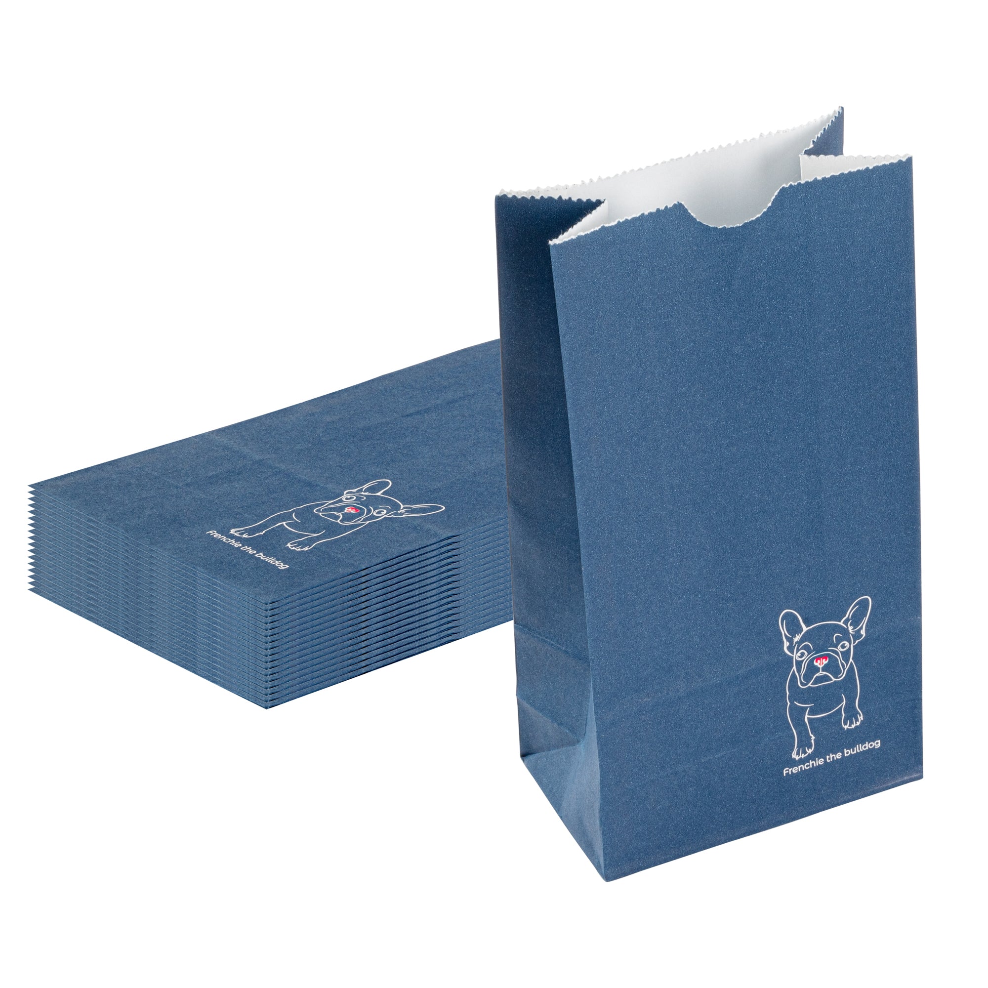 Bag Tek Frenchie Paper Bag - 2 lb - 4 1/4" x 2 1/4" x 8 1/2" - 100 count box