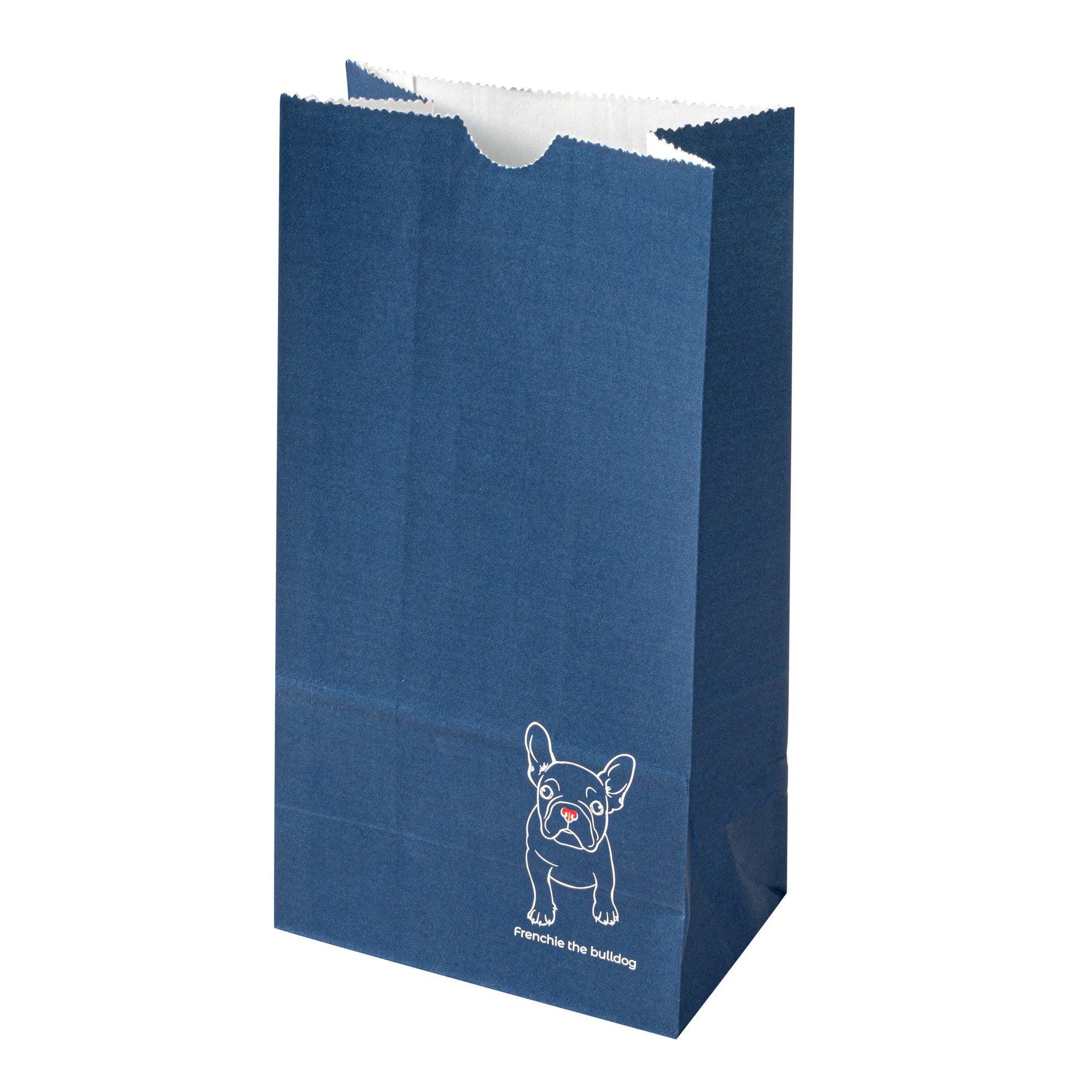 Bag Tek Frenchie Paper Bag - 4 lb - 5" x 3 1/4" x 9 1/2" - 100 count box