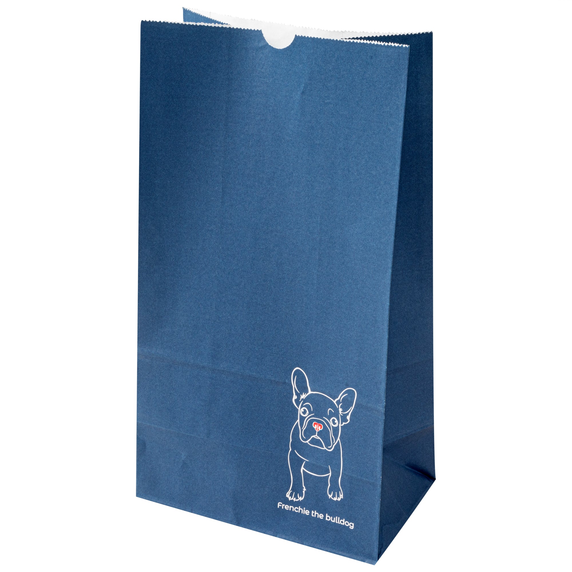 Bag Tek Frenchie Paper Bag - 12 lb - 7" x 4 1/4" x 12 1/2" - 100 count box