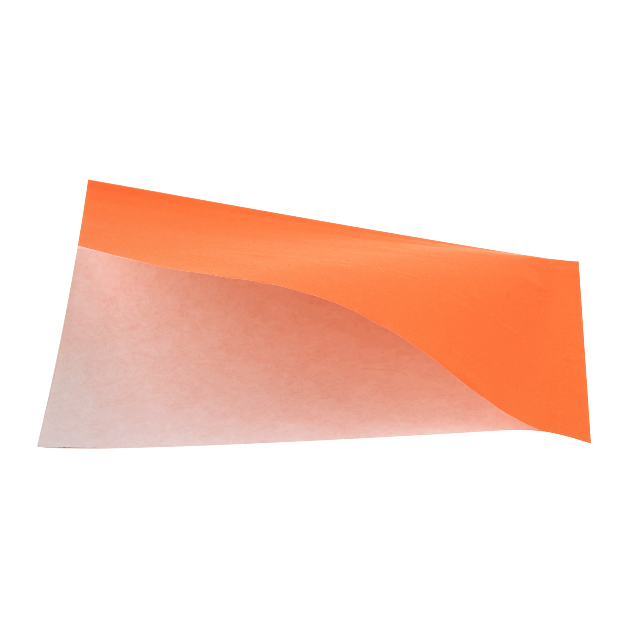 Bag Tek Tangerine Orange Paper Small Double Open Bag - Greaseproof - 6 1/4" x 4 3/4" - 100 count box