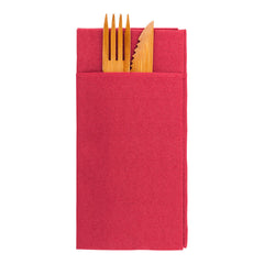 Luxenap Burgundy Paper Napkin - Air Laid, Kangaroo - 15 3/4