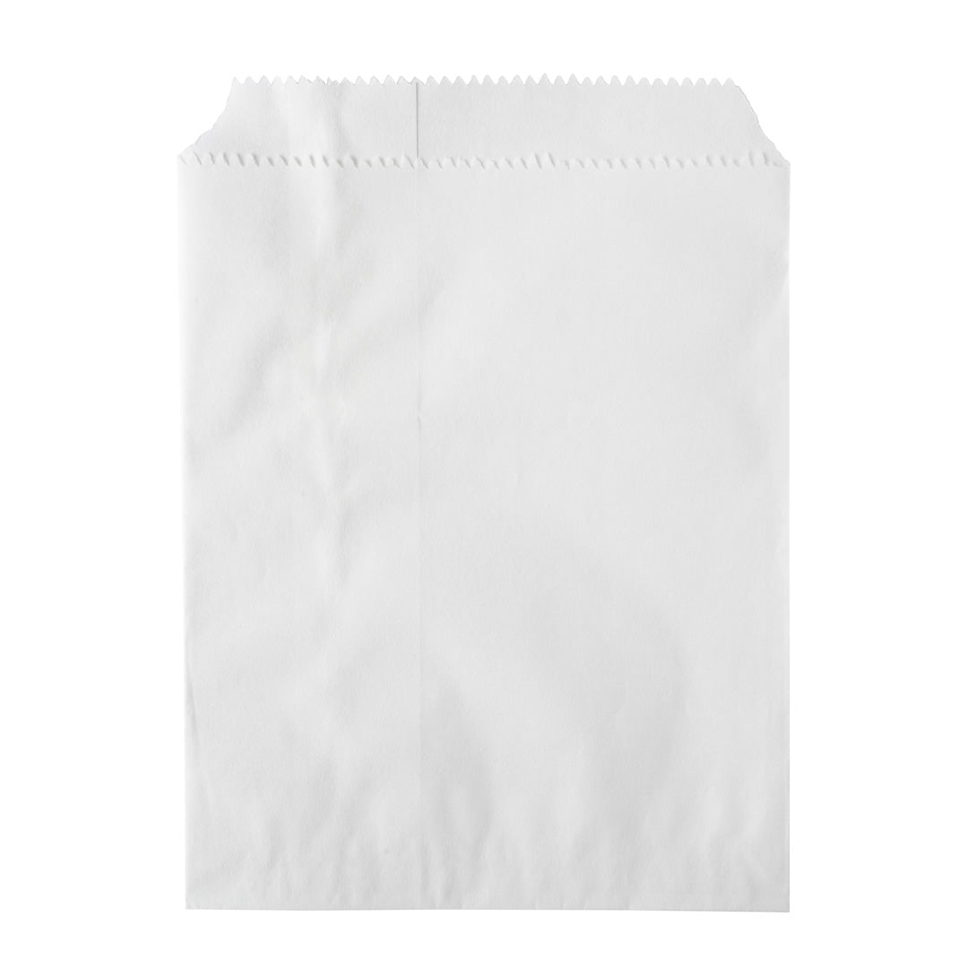 Bag Tek White Paper Bag - 7" x 5" - 100 count box