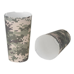 Bio Tek 20 oz Round Camouflage Paper To Go Fry Cup - 3 1/4