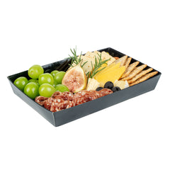 Matsuri Vision Rectangle Black Paper Large Sushi Tray - 9