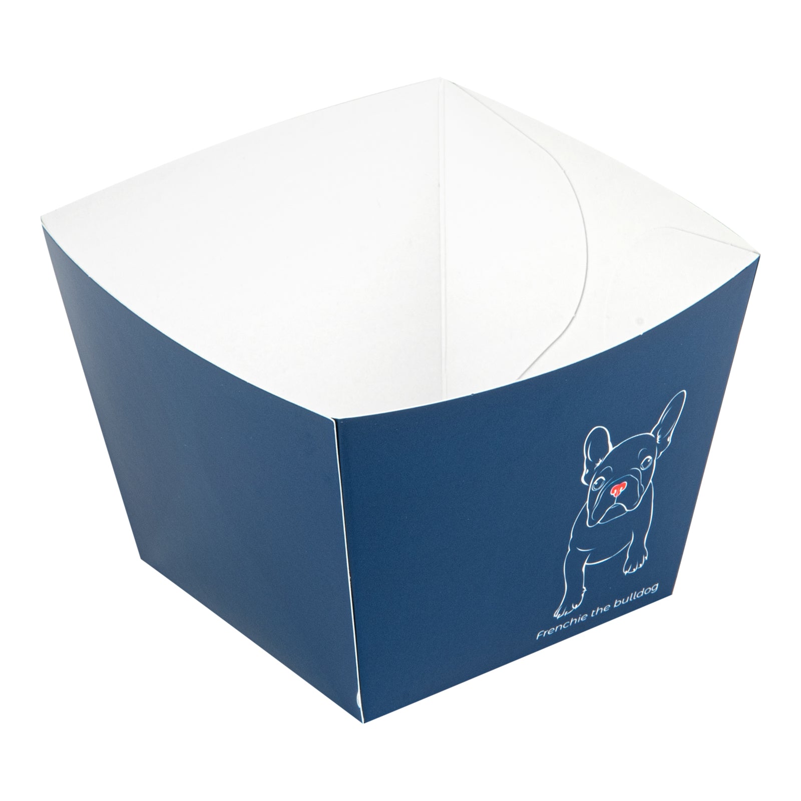 Bio Tek Square Frenchie Paper Snack Box - 4 1/4" x 4 1/4" x 3 1/4" - 200 count box