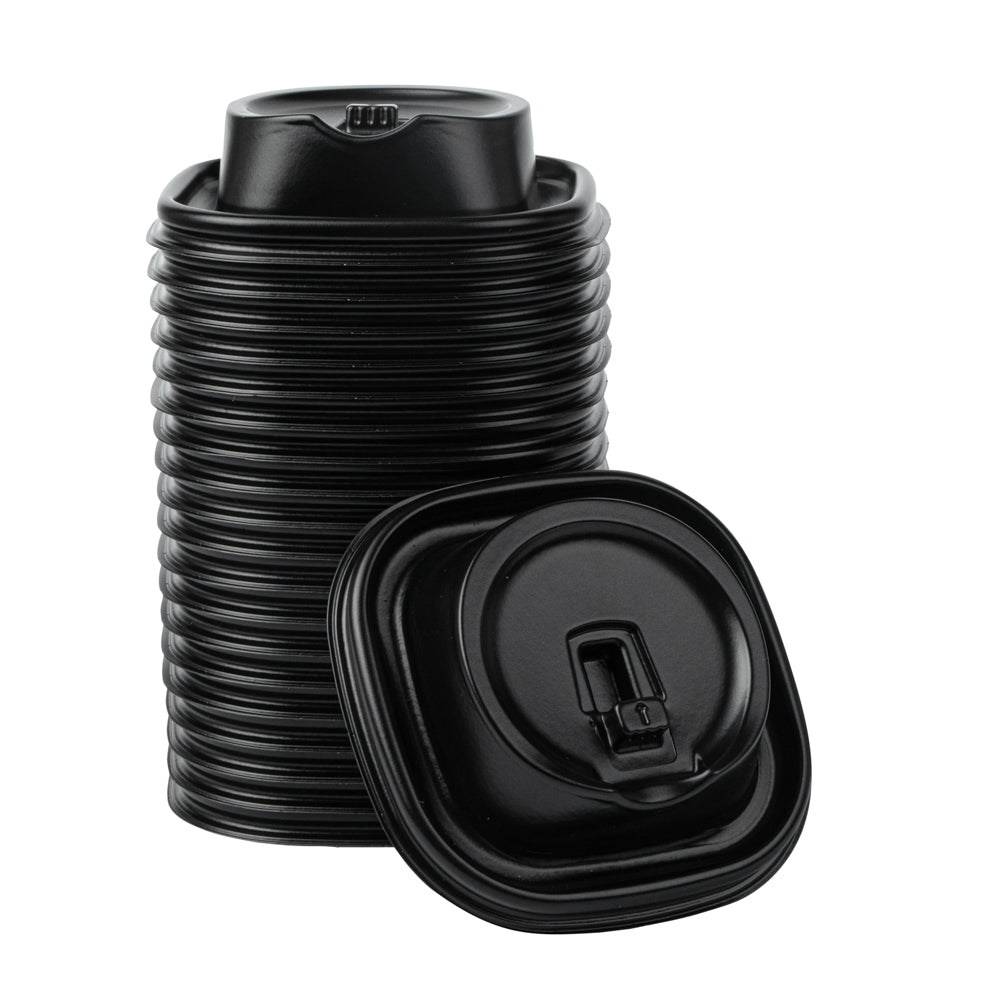 Hip 2 Be Square Black Plastic Sippy Cup Lid - Fits 12, 16 and 22 oz - 500 count box