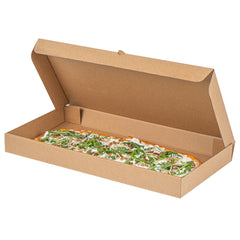 Eco Pie Kraft Paper Corrugated Flatbread Box - 16