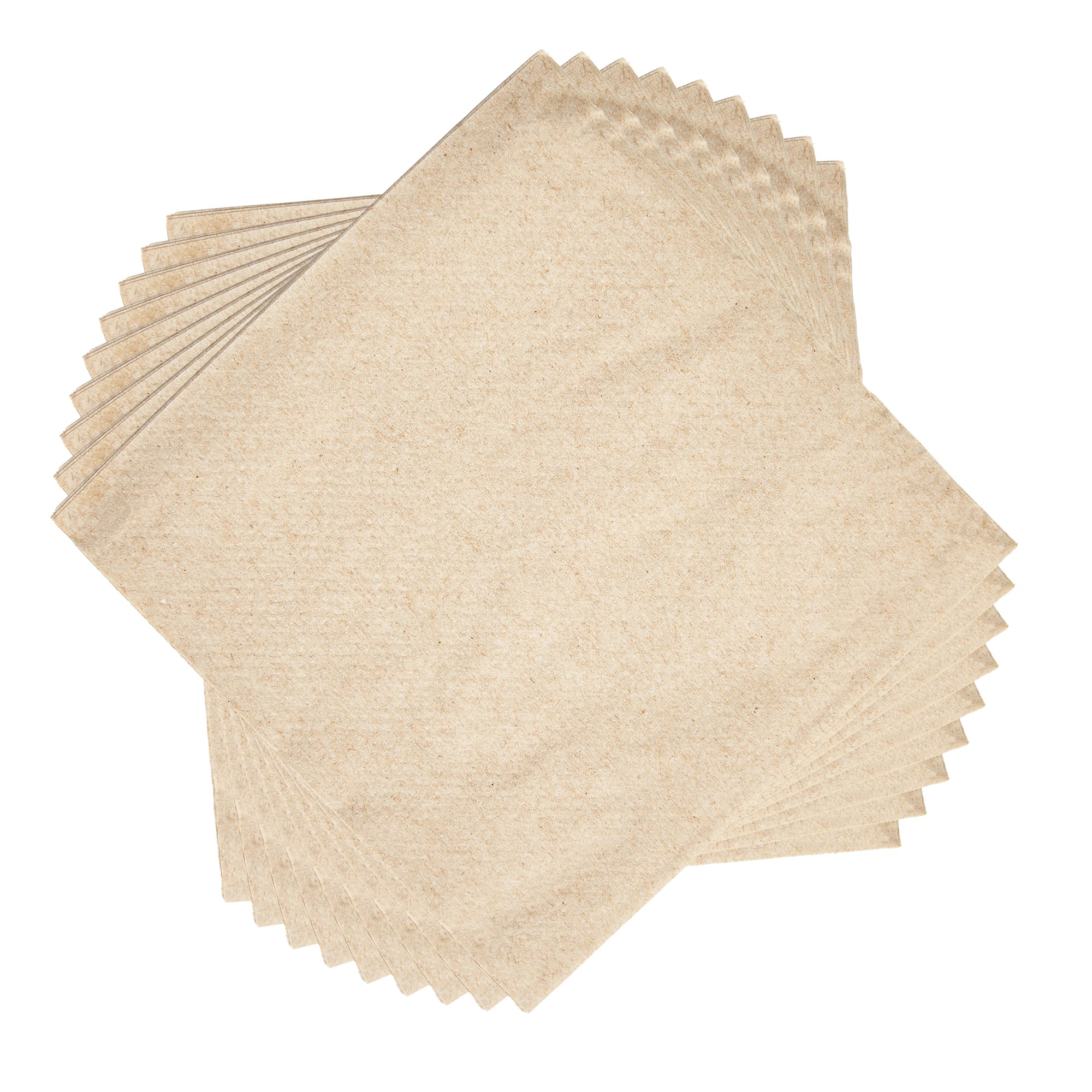 Saving Nature Square Kraft Paper Cocktail Napkin - 1-Ply - 9" x 9" - 4000 count box