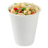 Pulp Safe No PFAS Added 8 oz White Sugarcane / Bagasse Cup - Home Compostable - 3 1/4" x 3 1/4" x 3 1/2" - 100 count box