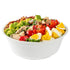 Pulp Safe No PFAS Added 32 oz Round White Sugarcane / Bagasse Salad Bowl - Home Compostable - 7" x 7" x 2 3/4" - 100 count box