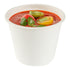 Pulp Safe No PFAS Added 15 oz Round White Sugarcane / Bagasse Soup Cup - Home Compostable - 4" x 4" x 3 1/4" - 100 count box