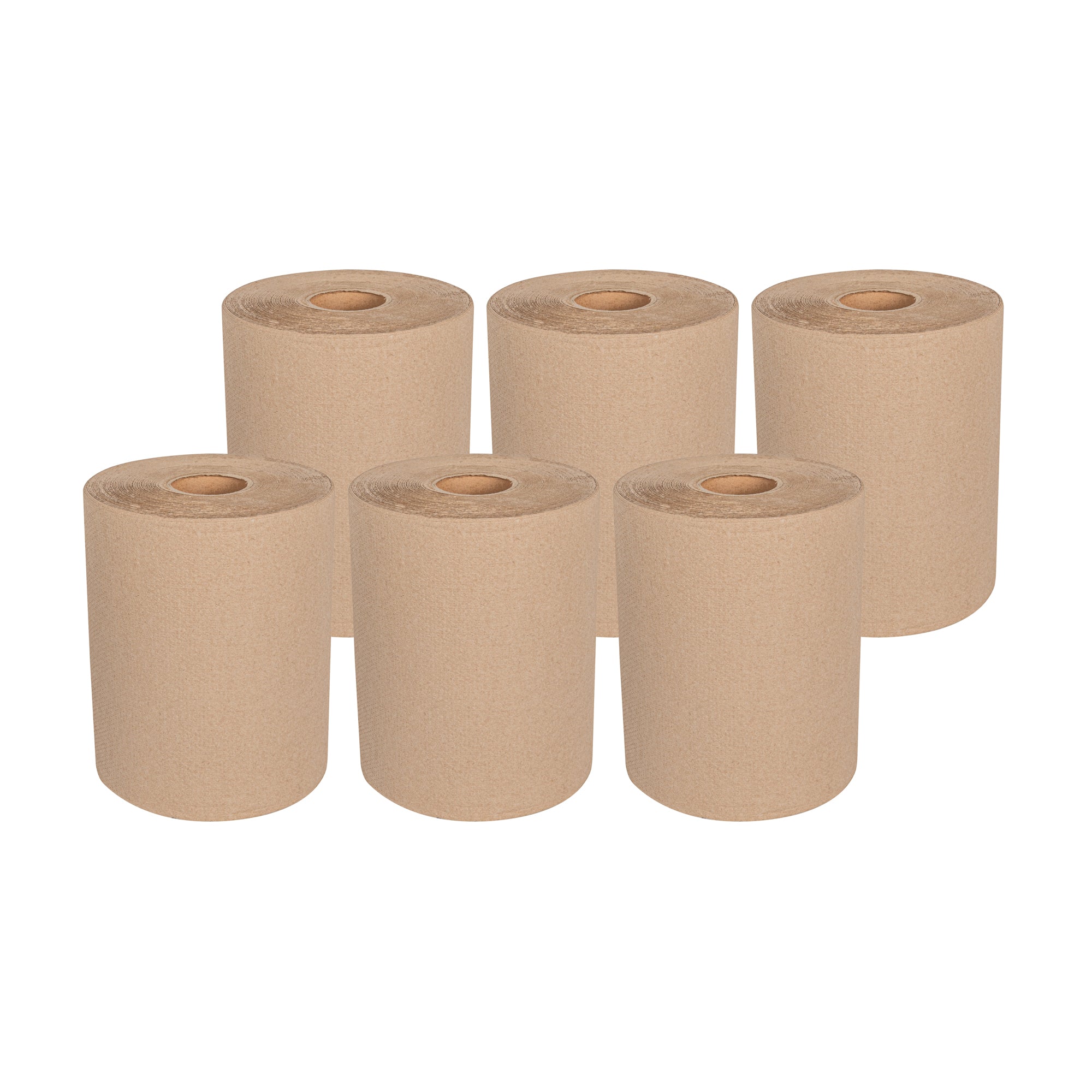 Clean Tek Professional Kraft Paper Towel Roll - 1-Ply - 600' x 8" - 12 count box