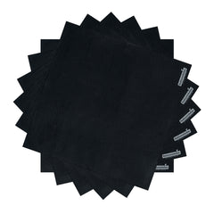 Luxenap Square Black Paper Napkin - 2-Ply, Micropoint - 15 1/2