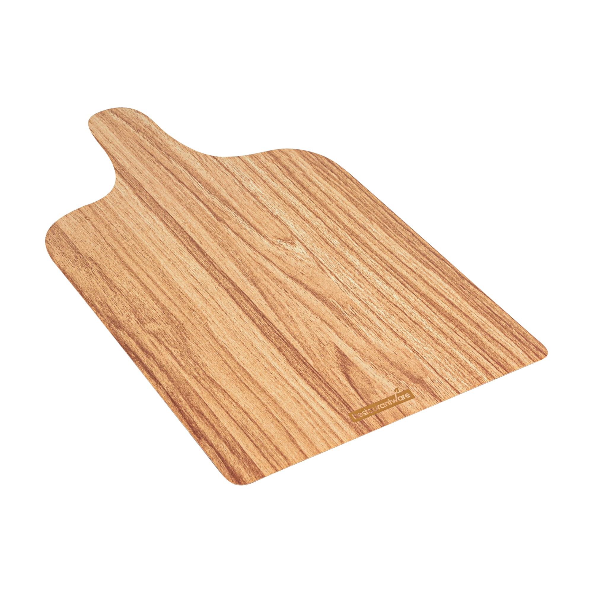 Cater Tek Natural Cardboard Cheese / Charcuterie Board - Faux Wood - 11 3/4" x 7" - 100 count box