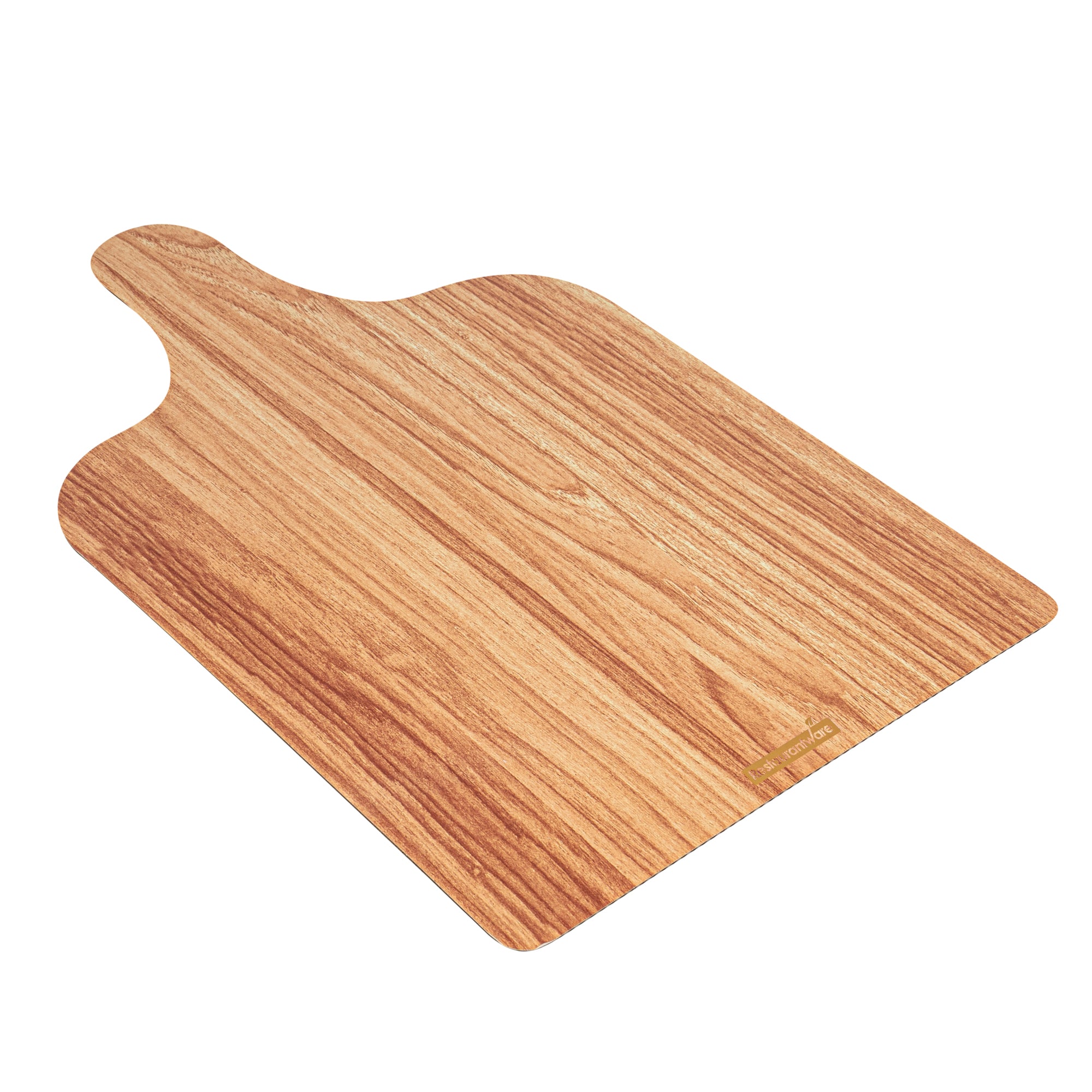 Cater Tek Natural Cardboard Cheese / Charcuterie Board - Faux Wood - 15 3/4" x 9 3/4" - 100 count box