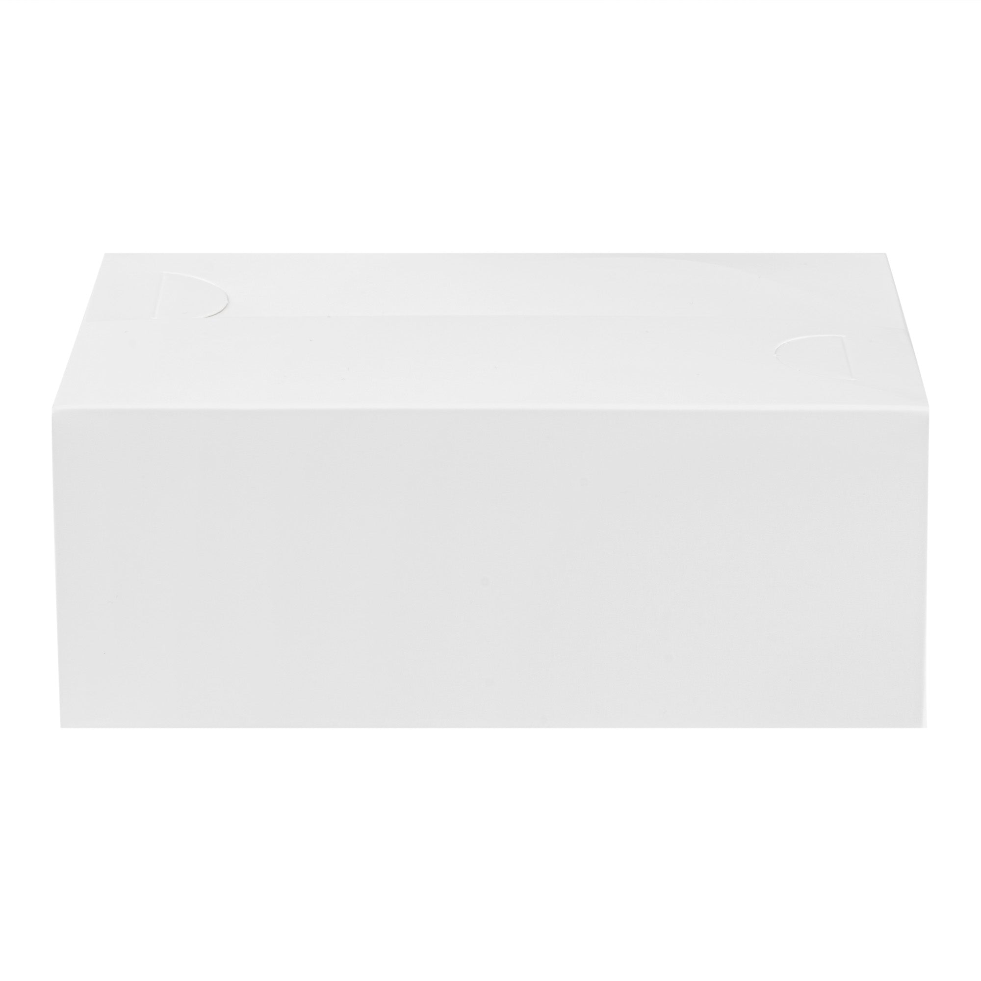 Bio Tek 47 oz White Paper Lunch / Chicken Box - with Fast Top - 7" x 4 1/2" x 2 3/4" - 400 count box