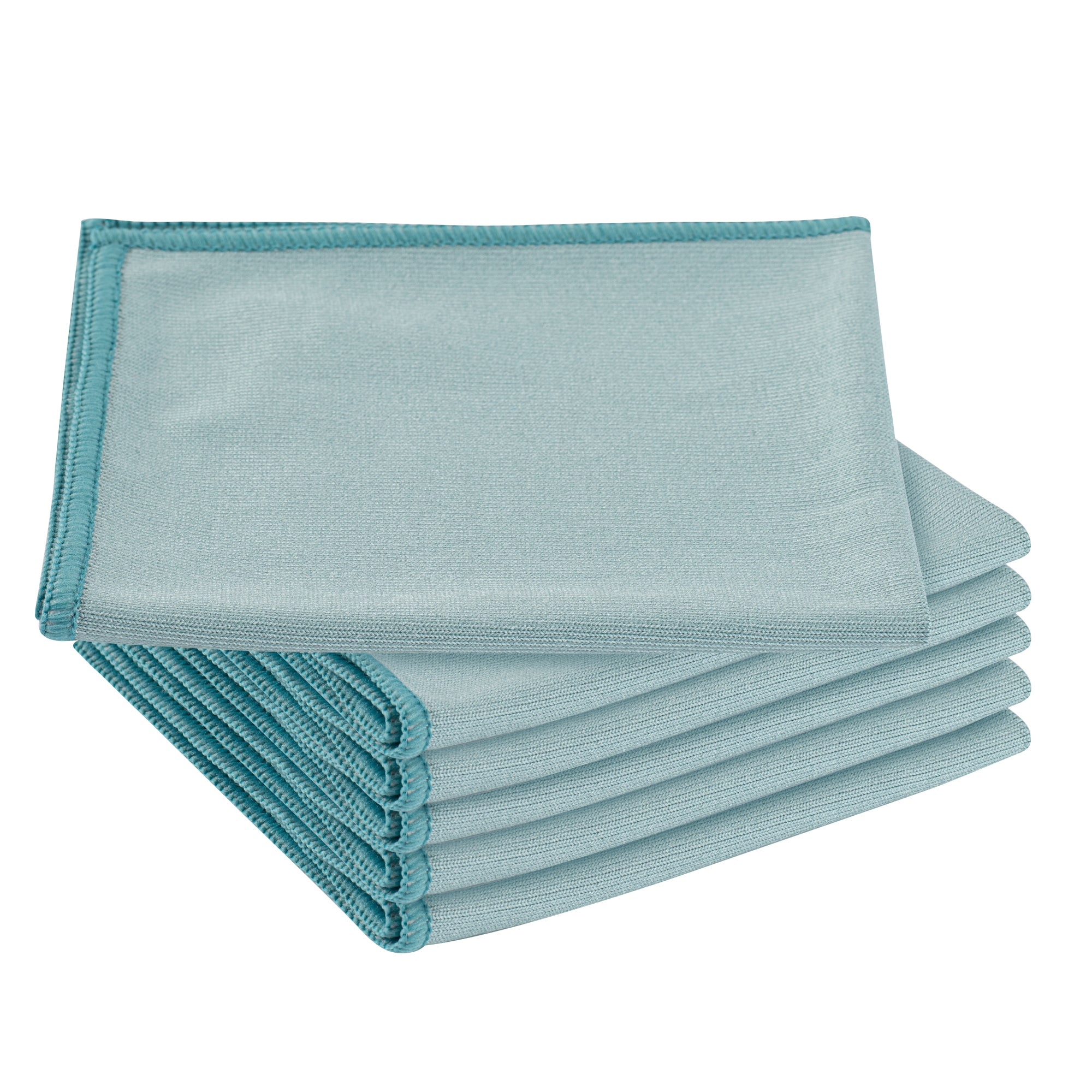 Clean Tek Professional Light Blue Microfiber Glass Cleaning Cloth - 11 3/4" x 11 3/4" - 100 count box