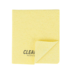 Clean Tek Professional Yellow Microfiber Cleaning / Drying Cloth - 13'' x 15'' - 5 count box