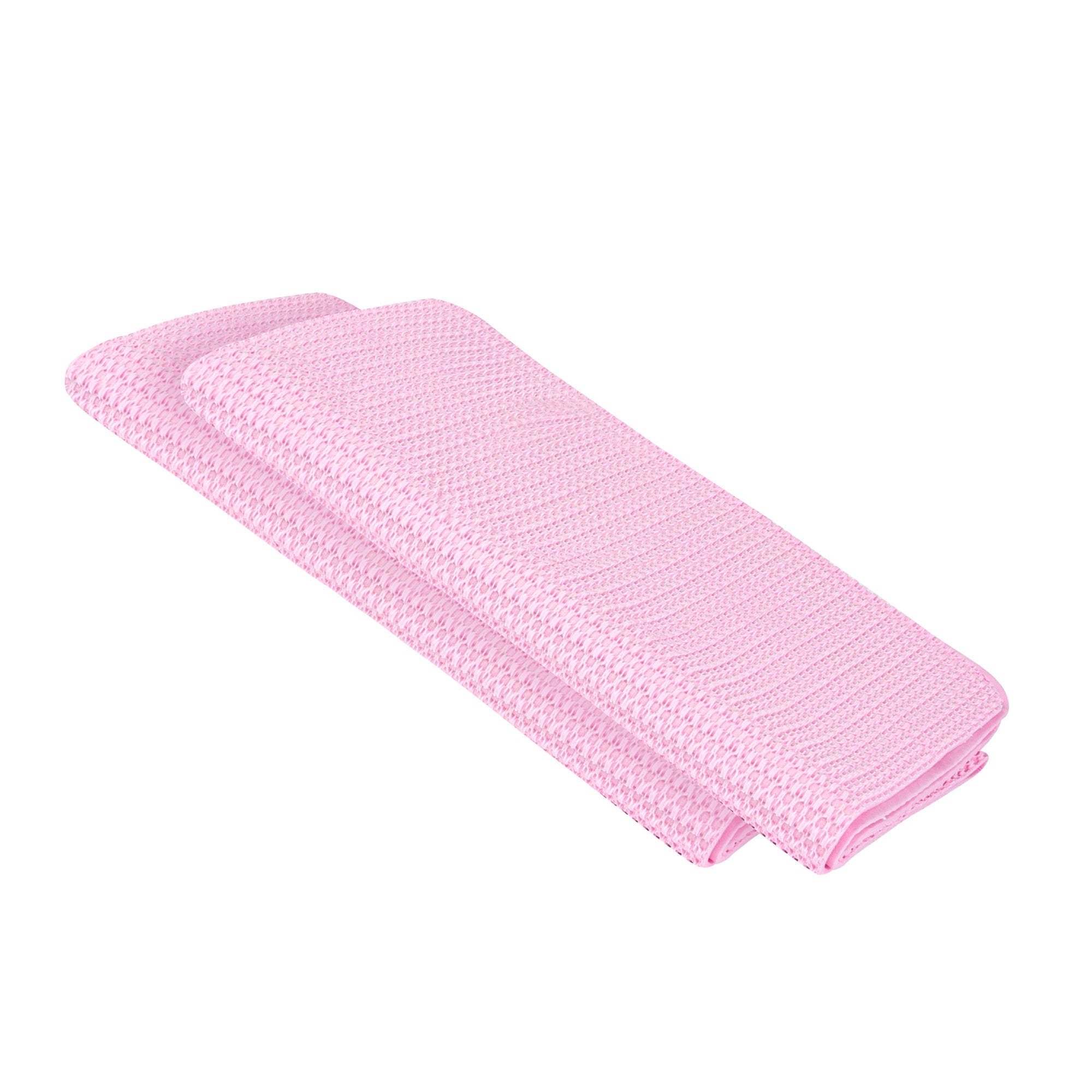 Clean Tek Professional Pink 3D Chamois Cloth - with Storage Tube - 25 1/4'' x 17'' - 20 count box