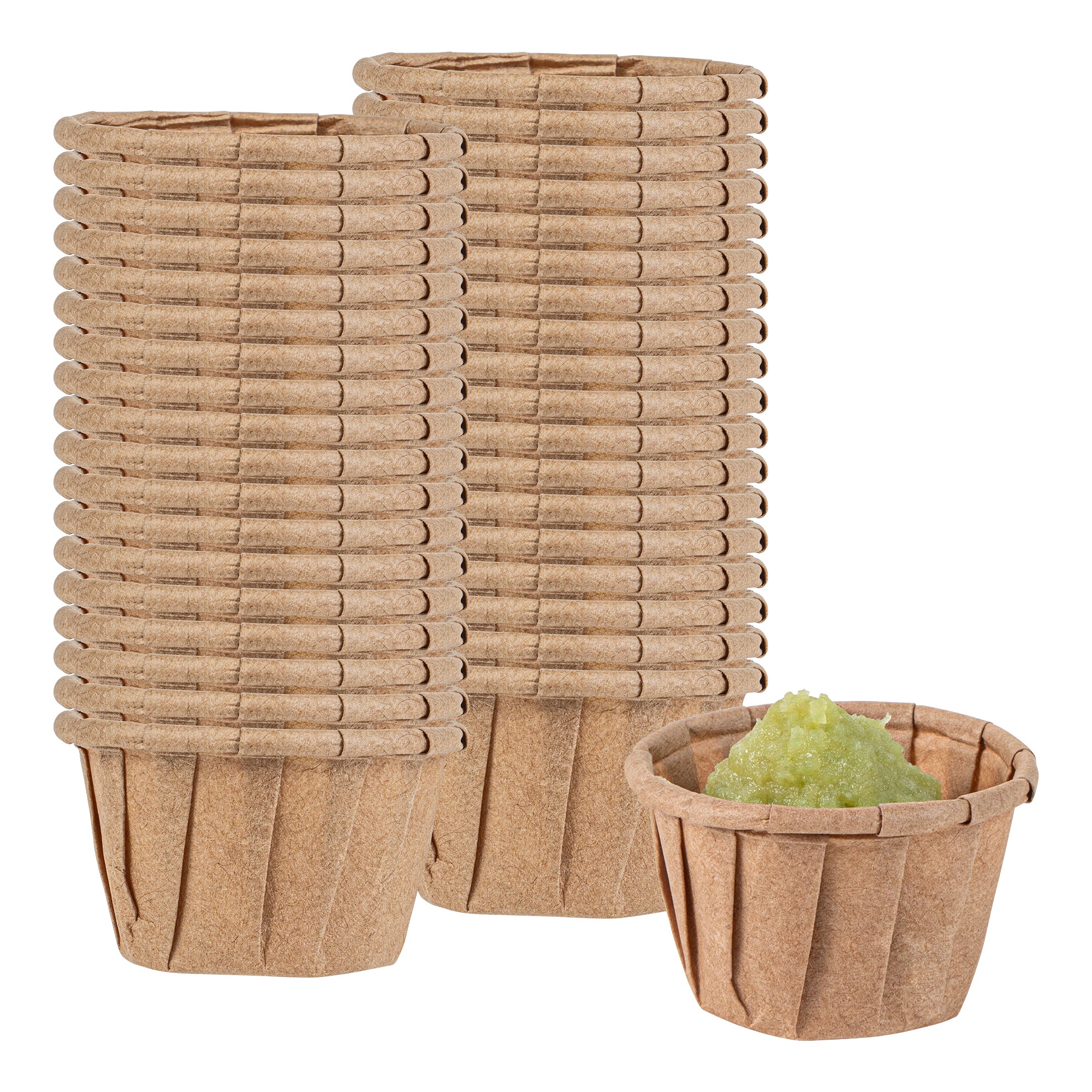 Sustain 0.5 oz Kraft Paper Portion Cup - Compostable - 2000 count box